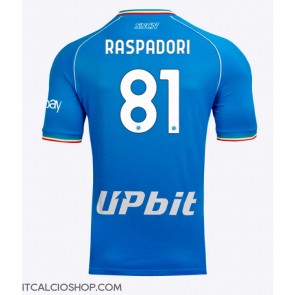 SSC Napoli Giacomo Raspadori #81 Prima Maglia 2023-24 Manica Corta